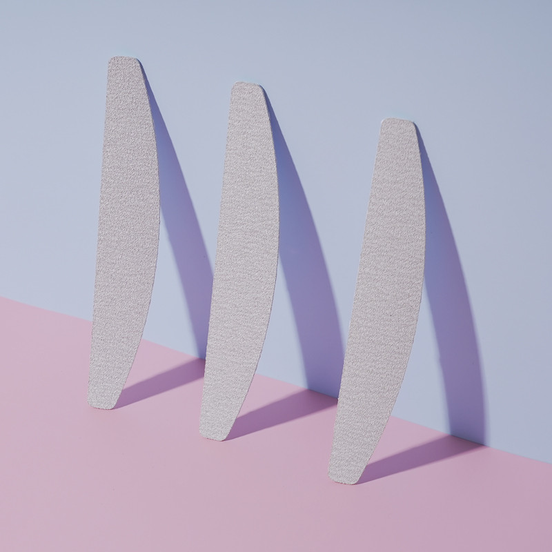 50/100 vnt Pilkos profesionalios nagų dildės 100 180 240 masinės nuimamos pagalvėlės su metaline rankena nerūdijančio plieno storu EVA švitriniu popieriumi