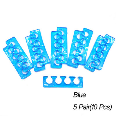 2/6/10 бр. Мек силиконов разделител за пръстите на краката Гъвкав миещ се разделител на пръстите на краката Разделител за пръстите Преси за маникюр Инструменти за красота