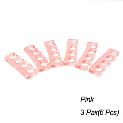2/6/10 бр. Мек силиконов разделител за пръстите на краката Гъвкав миещ се разделител на пръстите на краката Разделител за пръстите Преси за маникюр Инструменти за красота