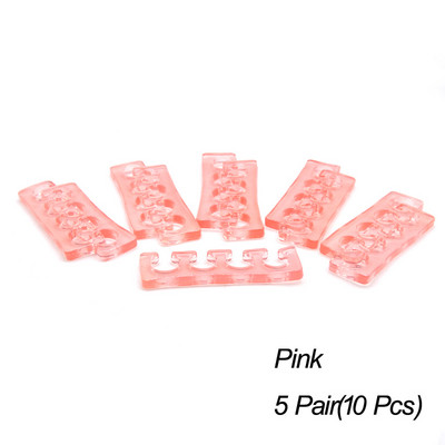 2/6/10 бр. Мек силиконов разделител за пръстите на краката Гъвкав миещ се разделител на пръстите на краката Разделител за пръстите Преси за маникюр Инструменти за красота