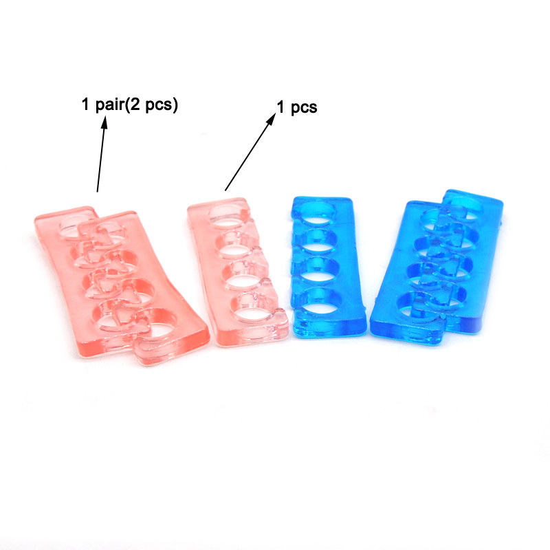 2/6/10 vnt. Minkštas silikoninis pirštų atskyriklis Lankstus plaunamas pirštų pirštas atskiriantis pirštą tarpiklis Manikiūro tiesintuvai Grožio įrankiai