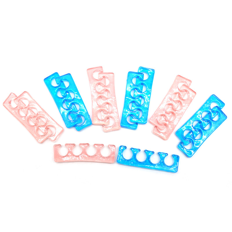 2/6/10 vnt. Minkštas silikoninis pirštų atskyriklis Lankstus plaunamas pirštų pirštas atskiriantis pirštą tarpiklis Manikiūro tiesintuvai Grožio įrankiai