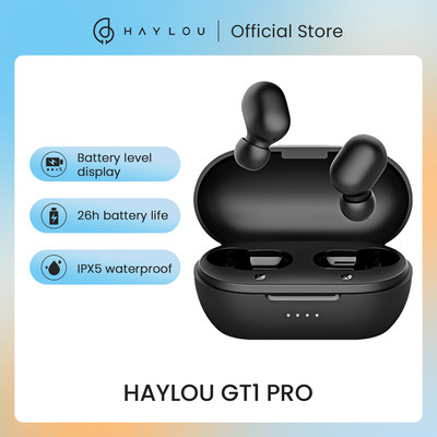 HAYLOU GT1 Pro / Plus Long Battery HD Stereo TWS Bluetooth ακουστικά, Ασύρματα ακουστικά ελέγχου αφής Dual Mic Noise Isolation