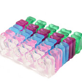 2 buc (1 pereche) 5 culori Separator de degete din silicon moale Separatoare de degete din silicon moale Distanțiere flexibile pentru degetele de la degete din silicon moale