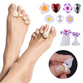 8pcs/Lot Mekani silikonski odvajač za nožne prste Oblik za pregradu za prste Manikura Pedikura Njega Nail Art Držač za cvijeće Dodatak
