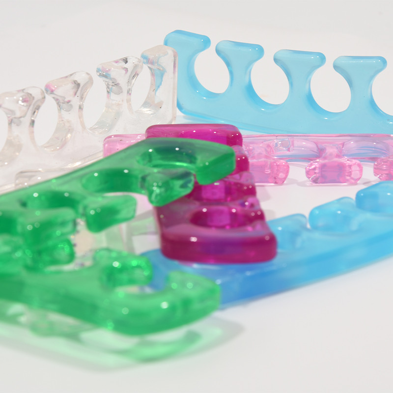 2 vnt. Minkštas silikoninis pirštų pirštų atskyriklis manikiūro pedikiūro skyriklis Lankstus nagų pirštų tarpiklis atskyrimo tiesinimo įrankiai