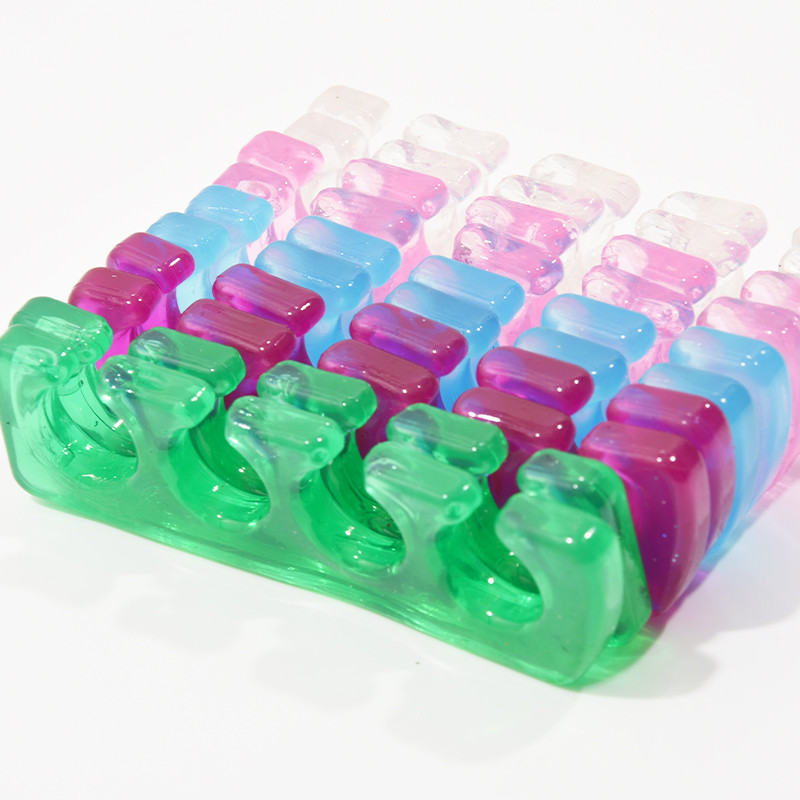 2 vnt. Minkštas silikoninis pirštų pirštų atskyriklis manikiūro pedikiūro skyriklis Lankstus nagų pirštų tarpiklis atskyrimo tiesinimo įrankiai