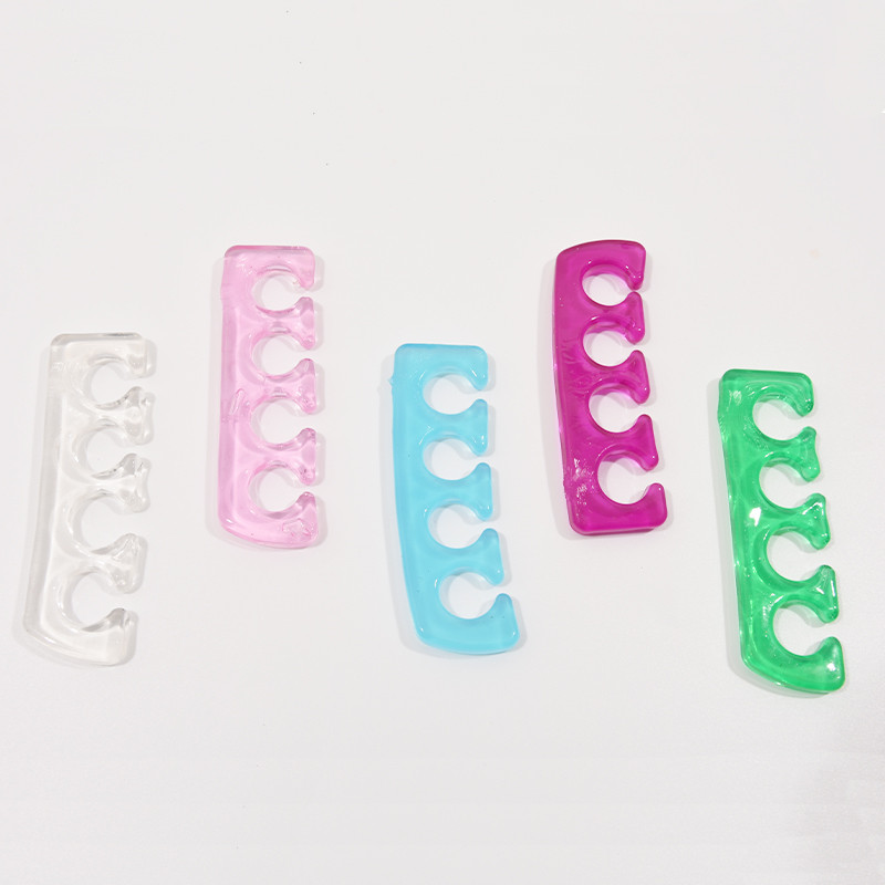 2 vnt. Minkštas silikoninis pirštų pirštų atskyriklis manikiūro pedikiūro skyriklis Lankstus nagų pirštų tarpiklis atskyrimo tiesinimo įrankiai