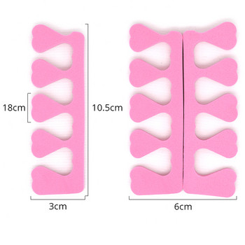 10/50/100 τμχ Nail Art Toes Separators Fingers Foots Sponge Soft Gel UV Tools Polish Manicure Pedicure