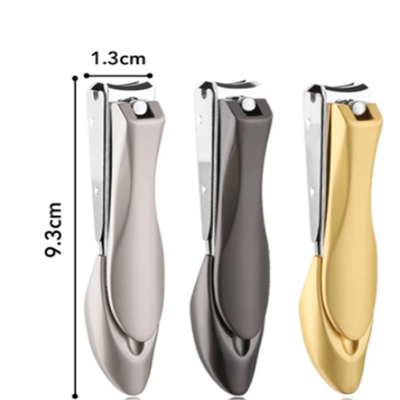 1vnt No Splash Nail Clippers Manikiūras Nagų ir kojų nagų kirpimo žnyplės Profesionalios odelių žirklės Priedai įrankis
