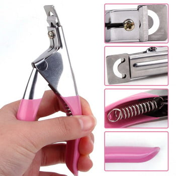 Fake Nail Cutter Professional Nail Clippers Straight Edge Ακρυλικό Νυχοκόπτη Tips Μανικιούρ Κόπτης γκιλοτίνας Κόψιμο ψεύτικων νυχιών