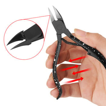 Μαύρο νύχι ποδιού Ingrown Nail Art Cuticle Nipper Clipper Edge Cutter Μανικιούρ ψαλίδι πένσα εργαλείο πεντικιούρ Αφαίρεση νεκρού δέρματος