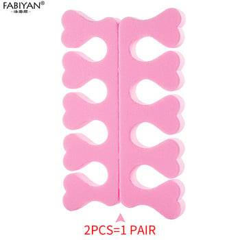 200 τμχ Nail Art 100 Pairs Toe Separators Fingers Foots Sponge Soft Gel UV Beauty Tools Polish Manicure Pedicure