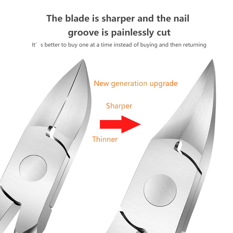 Nerūdijančio plieno nagų kirpimo žirklės įstrižai burną Olecranon kojų nagai pjaustytuvai Nagų griovelis Nagų žirklės Manikiūro įrankiai Pjovimo žnyplės