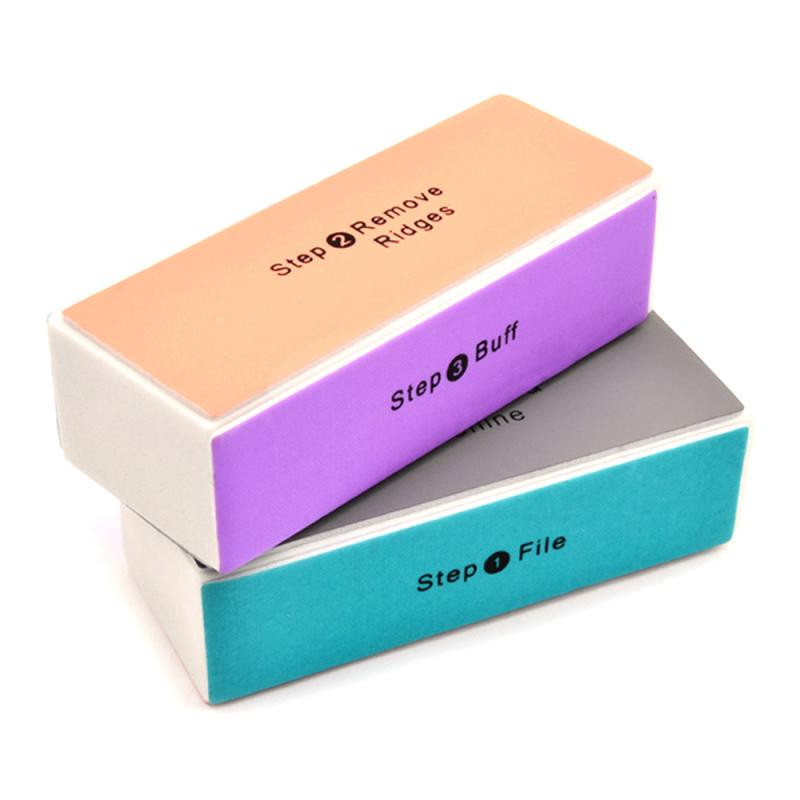 3 buc burete pentru unghii lustruit profesional colorat pile de unghii tampon de lustruire bloc de șlefuire pentru unghii manichiură instrumente pentru arta unghiilor