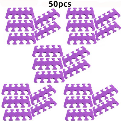 2/10/20/50/100 buc Separatoare de degete Pedichiură Nail Art Burete Separator de degete Separator de picioare pentru manichiură UV Unghii Gel Lac Instrumente