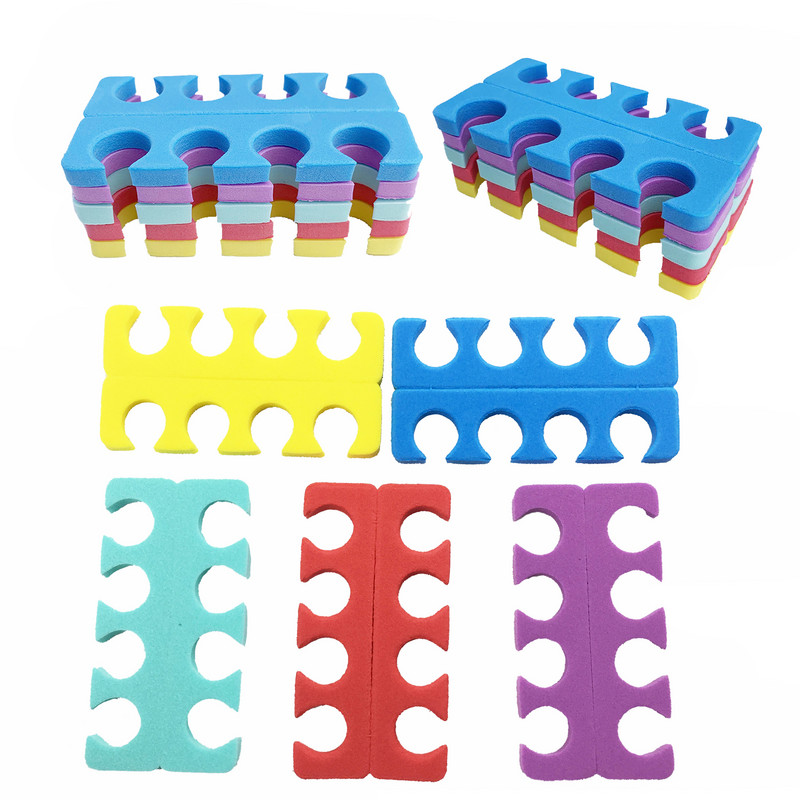 2/10/20/50/100 buc Separatoare de degete Pedichiură Nail Art Burete Separator de degete Separator de picioare pentru manichiură UV Unghii Gel Lac Instrumente