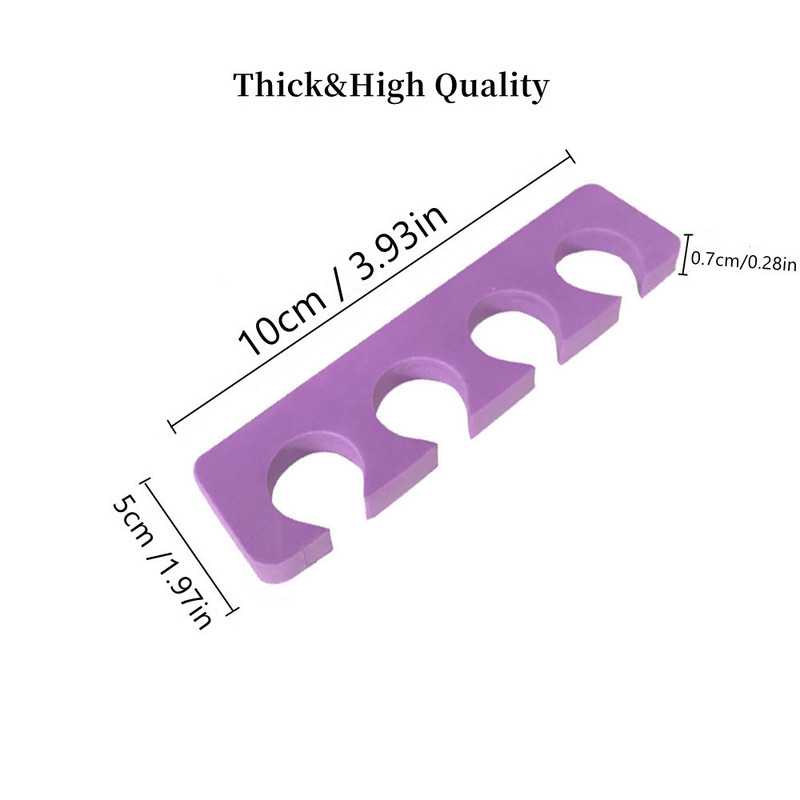 2/10/20/50/100 buc Separatoare de degete Pedichiură Nail Art Burete Separator de degete Separator de picioare pentru manichiură UV Unghii Gel Lac Instrumente