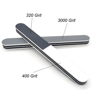 4 бр. Буфер за пила за нокти 3-посочен инструмент за маникюр и педикюр Професионални инструменти за буфер за нокти Гъба за лак за нокти Шлифоване Блок за нокти