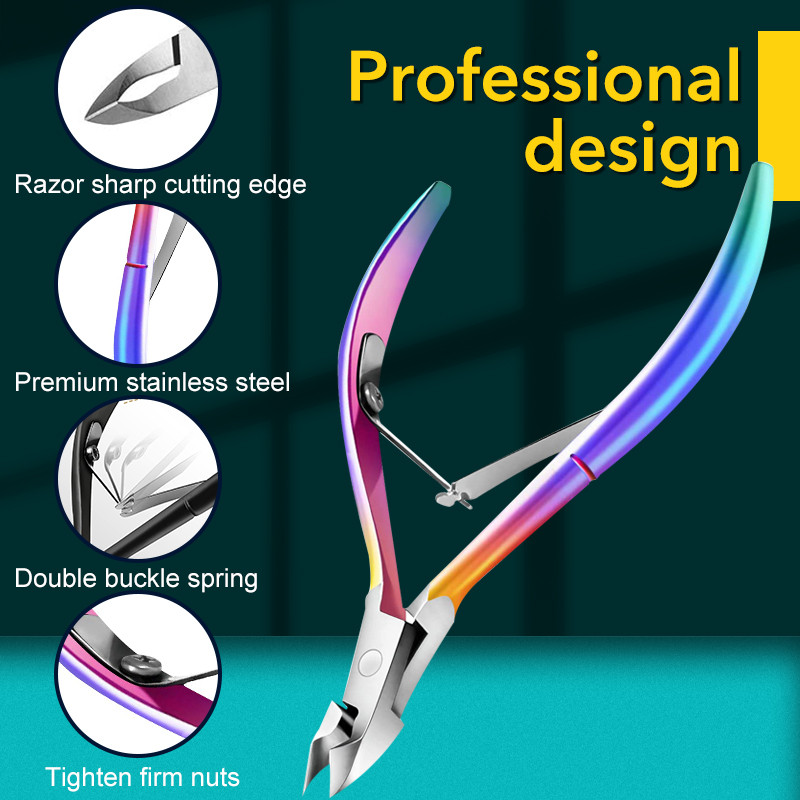 Profesionalna grickalica za nokte od nehrđajućeg čelika, kliješta za njegu noktiju, manikura, pedikura, rezači za nokte, alati za uljepšavanje noktiju