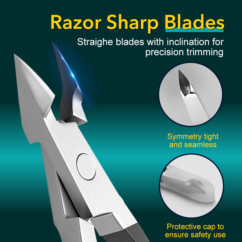 Profesionalna grickalica za nokte od nehrđajućeg čelika, kliješta za njegu noktiju, manikura, pedikura, rezači za nokte, alati za uljepšavanje noktiju