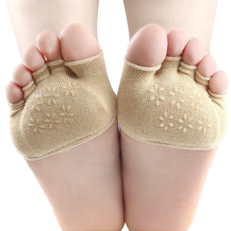 2vnt = 1 pora penkių pirštų puskojinės priekinių pėdų pagalvėlės pėdų priežiūros pedikiūro gelis atvirų pirštų atskyrimo korektorius ortopedinės priemonės moterims
