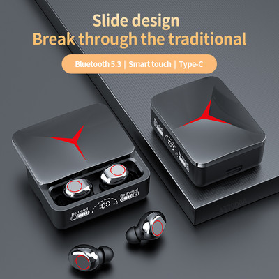 2023 Νέο Bluetooth 5.3 Ασύρματο Ακουστικό TWS Αδιάβροχα Ακουστικά Παιχνιδιών Ακύρωσης Θορύβου με Οθόνη LED Αθλητικά Αθλητικά Μουσικής HiFi