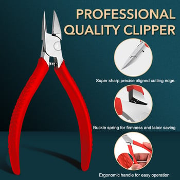 1 τεμ. Ingrown Nail Clippers Νυχοκόπτη Νυχιών Επαγγελματικό Εργαλείο Πεντικιούρ Olecranon Cutters Improved Paronychia