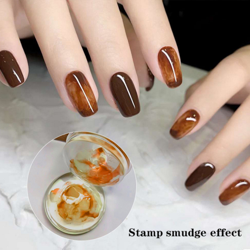 Naujas silikoninis skaidrus rinkinys Prancūziškas nagų dailės mėginių ėmimo plokštelės grandiklis „pasidaryk pats“ šablonas, želė dizainas, dekoravimas manikiūro įrankiai, reikmenys