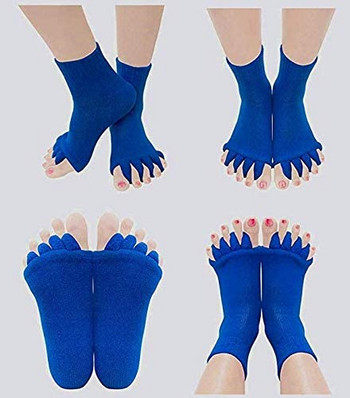 Yoga Sports Gym Κάλτσες με διαχωριστικό πέντε δακτύλων ευθυγράμμιση Πόνος υγείας Κάλτσες μασάζ, πρόληψη κράμπες ποδιών, ένα ζευγάρι