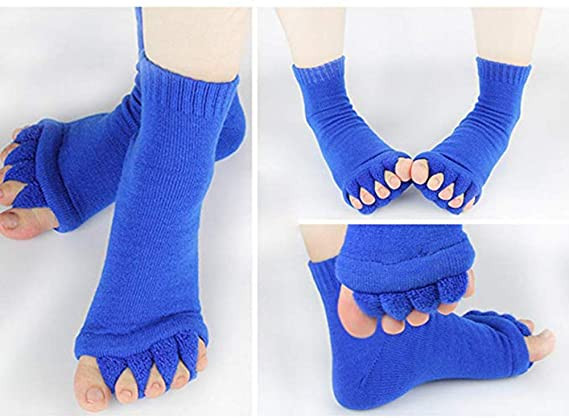 Jogos sporto salė Penkių pirštų atskyrimo kojinės, išlyginamos skausmo, masažo kojinės, apsaugo nuo pėdų mėšlungio, viena pora