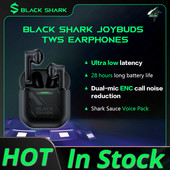 Оригинални слушалки Black Shark JoyBuds TWS Изключително ниска латентност 14,2 мм драйвер с два микрофона ENC Bluetooth 5.2 Геймърски слушалки