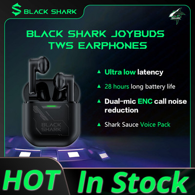 Оригинални слушалки Black Shark JoyBuds TWS Изключително ниска латентност 14,2 мм драйвер с два микрофона ENC Bluetooth 5.2 Геймърски слушалки