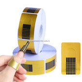 Nauji 50/100/200 Stuks Nail Art Franse Acryl UV Nail Gel Tips Uitbreiding Vorm Gids Diy Nail Gel Krul Vormen manikiūro lipdukai