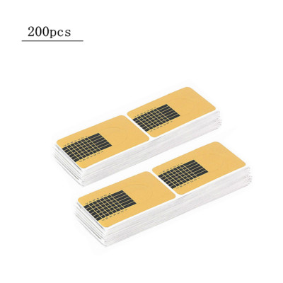 Nauji 50/100/200 Stuks Nail Art Franse Acryl UV Nail Gel Tips Uitbreiding Vorm Gids Diy Nail Gel Krul Vormen manikiūro lipdukai