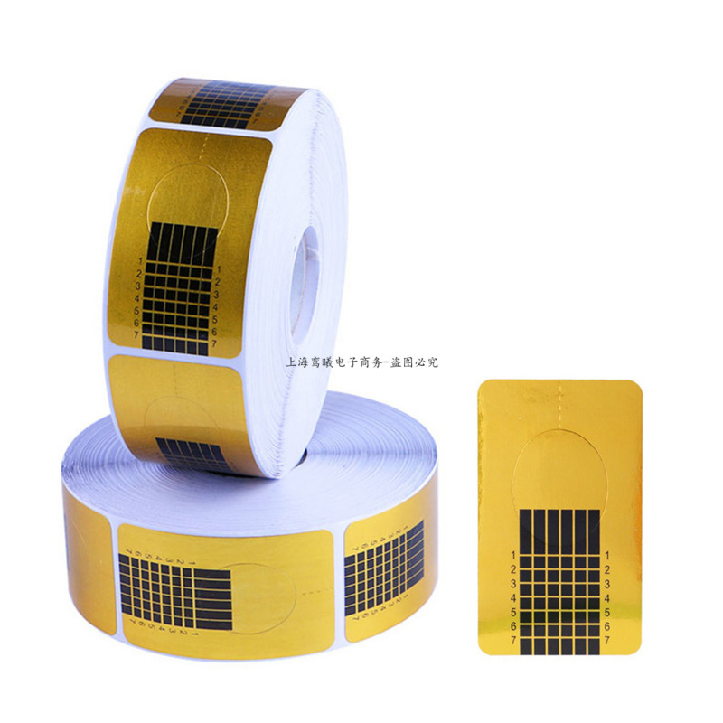 Nauji 50/100/200 Stuks Nail Art Franse Acryl UV Nail Gel Tips Uitbreiding Vorm Gids Diy Nail Gel Krul Vormen manikiūro lipdukai