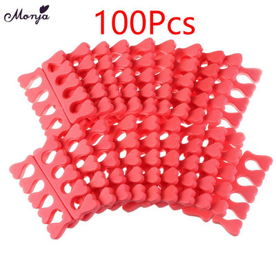 Monja 10/50Pcs Nail Art Foam Sponge Finger Toe Separators Разделител Гел лак Покритие Рисуване Педикюр Маникюр Аксесоари Инструмент