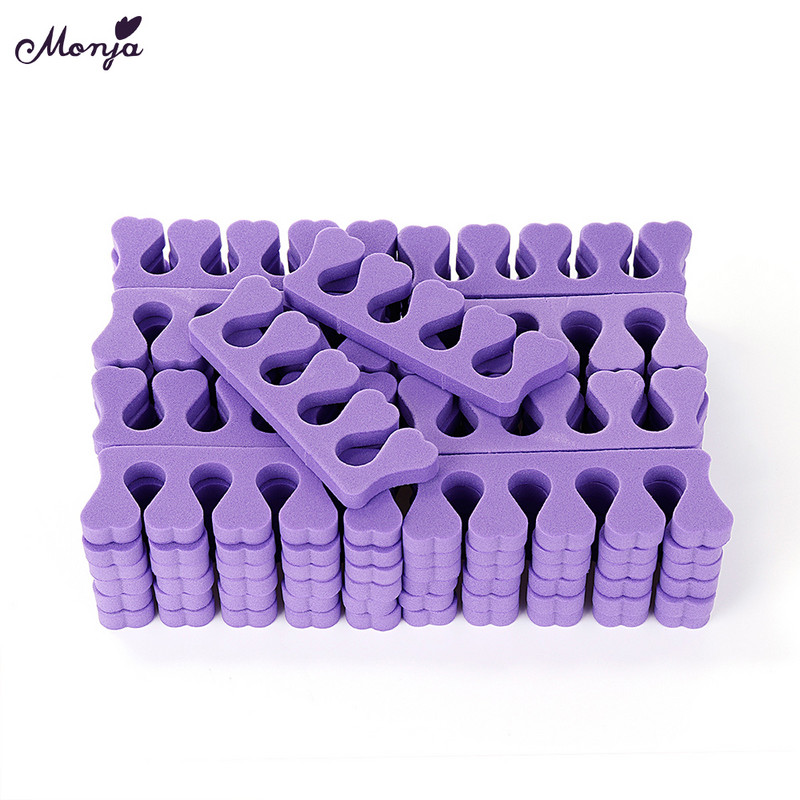 Monja 10/50 kom Nail Art pjenasta spužva Separatori za nožne prste Razdjelnik Gel lak Premaz Slikanje Pedikura Alat za pribor za manikuru