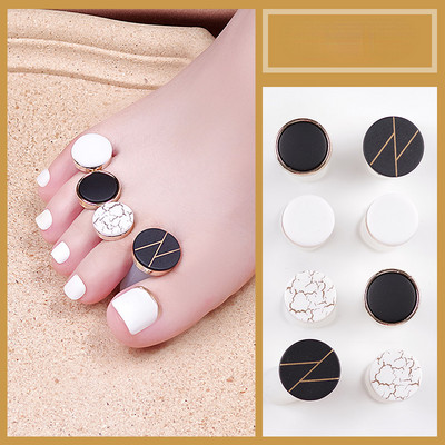 8 kom./Pakiranje Silikonski odvajač za nožne prste Neovisni odvajači za prste stopala Pedikura DIY alat za uređenje noktiju Podrška za prste Njega Manikura