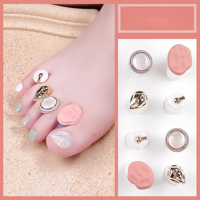 8 kom./Pakiranje Silikonski odvajač za nožne prste Neovisni odvajači za prste stopala Pedikura DIY alat za uređenje noktiju Podrška za prste Njega Manikura