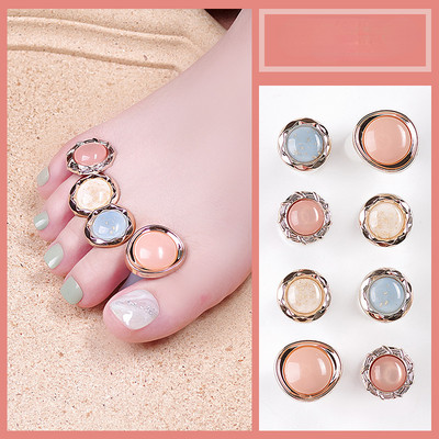 8 kom./Pakiranje Silikonski odvajač za nožne prste Neovisni odvajači za prste stopala Pedikura DIY alat za uređenje noktiju Podrška za prste Njega Manikura