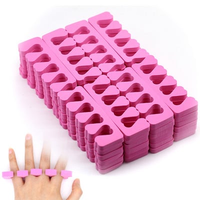 50 komada Nail Art Separator za nožne prste Foots Spužva Separators Mekani gel UV lak Pribor za salon za nokte Pedikura Pribor za manikuru Alati