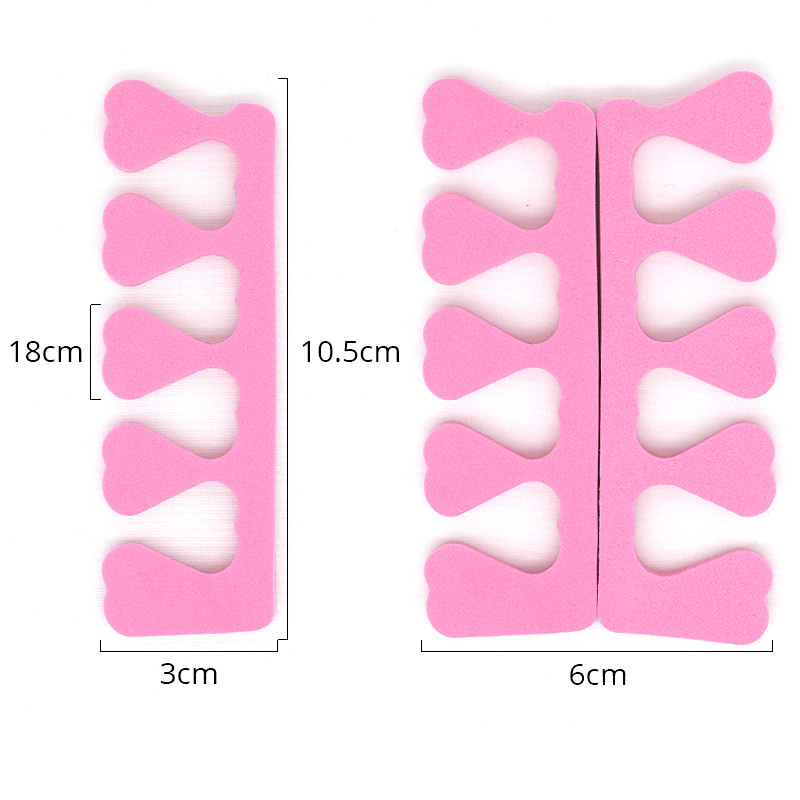 50 komada Nail Art Separator za nožne prste Foots Spužva Separators Mekani gel UV lak Pribor za salon za nokte Pedikura Pribor za manikuru Alati