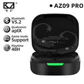 KZ AZ09 Pro Истински безжични слушалки Съвместими с Bluetooth 5.2 кабел за надграждане Безжични тапи за уши Слушалки Слушалки с шумопотискане