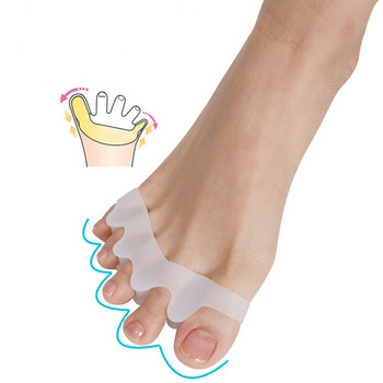 2 τμχ/σετ Σιλικόνη Προστατευτικό Δακτύλων Δακτύλων Διαχωριστικά Δακτύλων Φορεία Ίσιωμα Bunion Protector Pain Relief Foot Care 5 Χρώματα