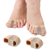 5Gb Silikona gēla āmurs pirkstu spilventiņi Pēdu kopšanas instrumenti Atdalītāji Pirkstu īkšķu regulētājs Hallux Valgus Corrector Bunion taisnotājs