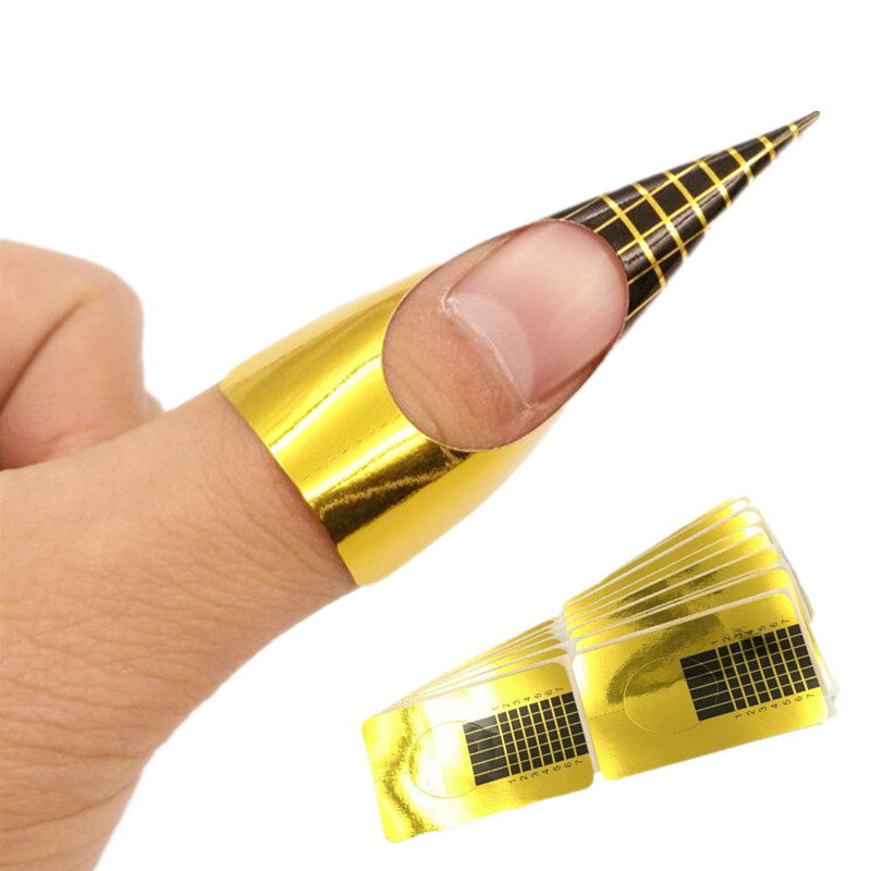 10/20/50PCS Francuski vodič Šablone za manikuru Savjeti za oblikovanje noktiju Akrilni UV gel lak Ekstenzija Oblik za kovrče Naljepnica Graditelj šablona Art