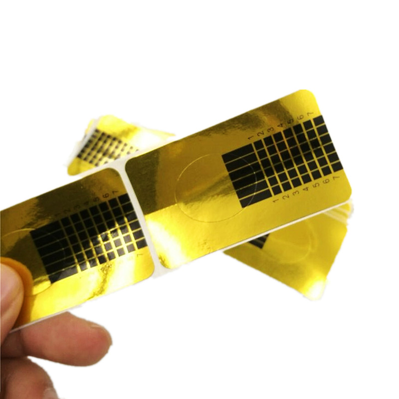 10/20/50PCS Francuski vodič Šablone za manikuru Savjeti za oblikovanje noktiju Akrilni UV gel lak Ekstenzija Oblik za kovrče Naljepnica Graditelj šablona Art