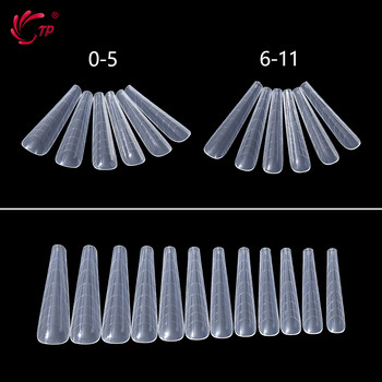 Двойна форма на ноктите False Tips Extension for Poly Nail Gel System UV Acrylic DIY Upper Forms For Nails Mold Nail Decoration Quick