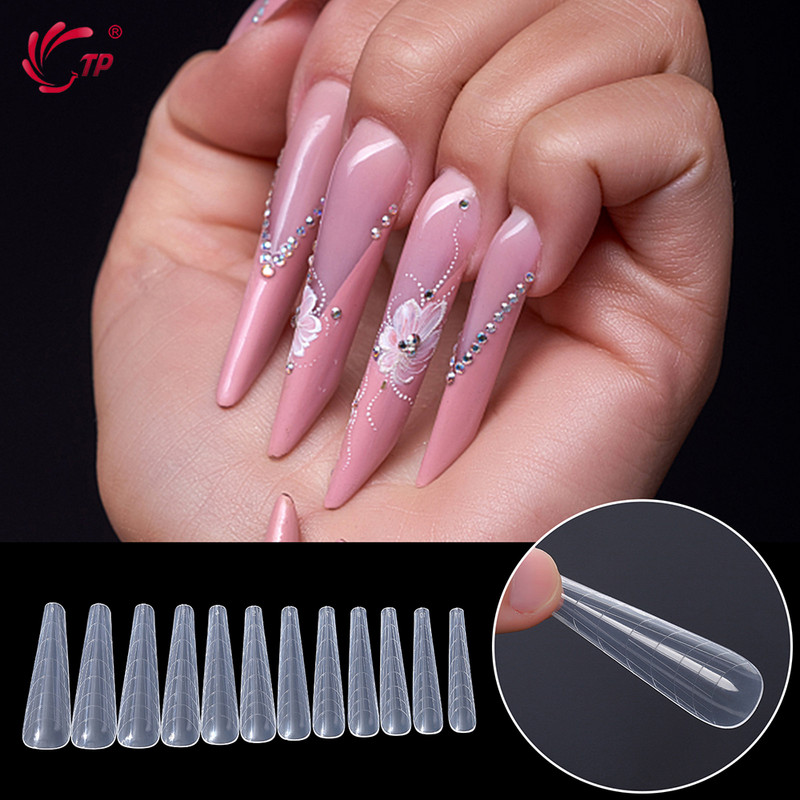Köröm Kettős Forma Hamis Tippek Hosszabbítás Poly Nail Gel Systemhez UV akril barkács felső formák körmökhöz Forma Körömdíszítés Gyors